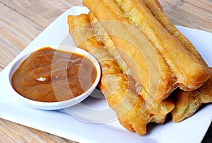 Youtiao or fried bread stick