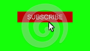 Youtube channel subscribe button, like button and notification bell being clicked