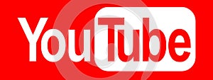 Youtube Icon with Solid Red Background