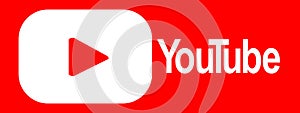 Youtube Icon with Solid White Background