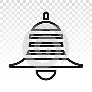 Youtube message notification bell flat icon for apps or websites