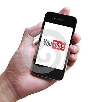 Youtube phone in hand