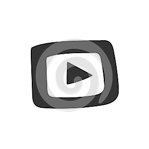 YouTube play button vector