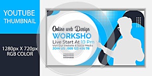 Youtube thumbnail social media web banner for corporate business