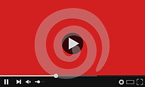 YouTube web video player. Modern design