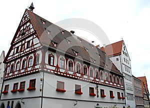 Ypical house in the town of Nordlingen in Germaniania