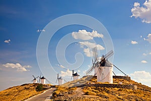 Ypical windmills of Region of Castilla la Mancha photo