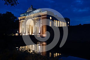 Ypres Menin Gate reflection