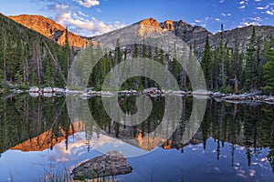 Ypsilon and Chiquita Reflected in Chipmunk Lake