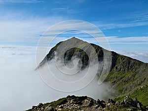 Yr Wyddfa rising above the Clouds, July 2021 photo