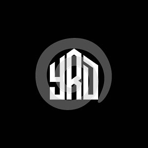 YRD letter logo design on BLACK background. YRD creative initials letter logo concept. YRD letter design.YRD letter logo design on