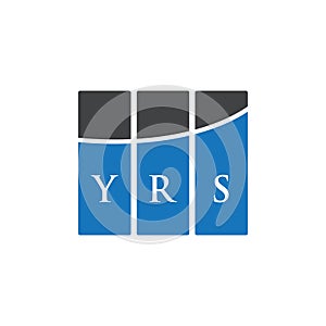 YRS letter logo design on white background. YRS creative initials letter logo concept. YRS letter design