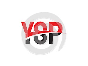 YSP Letter Initial Logo Design Vector Illustration