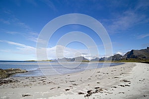 Yttersand Beach, Moskenesoy, Lofoten Islands, Norway