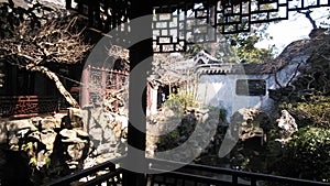 Yu garden view Sanghai China winter