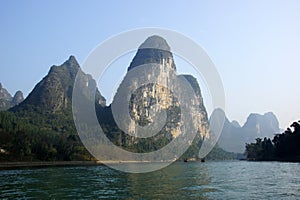 Yu Long river landscape in Yangshuo, Guilin, Guanxi, China