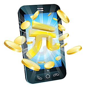 Yuan money phone concept