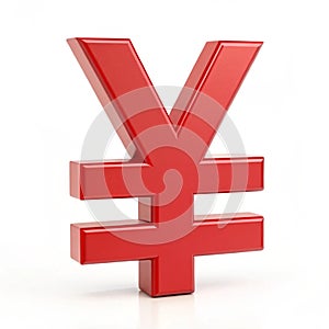 Yuan sign icon isolated on white background photo