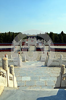 The Yuanqiu circular altar at the Temple of Heaven, Beijing