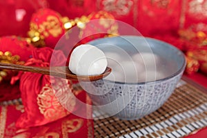 Yuanxiao or Tangyuan food in the Lantern Festival