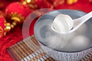 Yuanxiao or Tangyuan food in the Lantern Festival