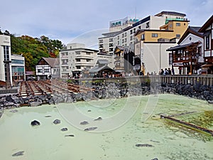 Yubatake hot water field, Kusatsu Onsen