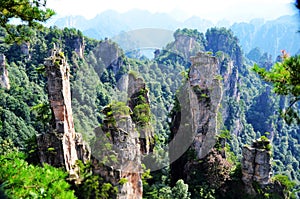 Yubi peak in Tianzi Mountain
