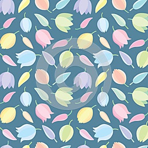 Yucca flowers pattern background