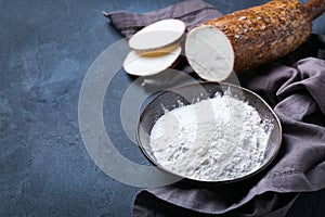 Yucca, yuca, cassava, manioca, mandioca flour