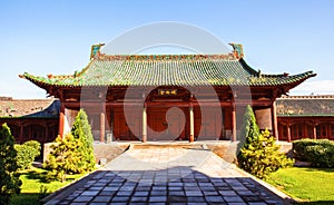 Yuci old town scene-Confucian temple(shrine) building.