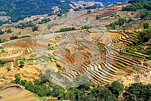 Yuenyang Hani Terrace in Yunnan , China