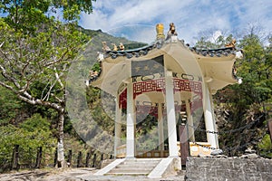 Yuewangting Yuewang Pavilion at Taroko National Park. a famous tourist spot in Xiulin, Hualien, Taiwan