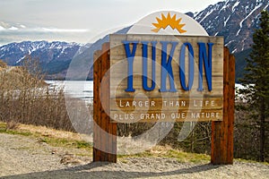 Yukon Border Sign photo