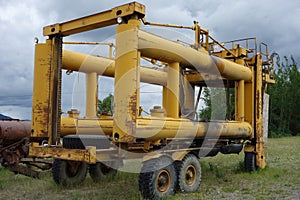 Yukon exploration equipment on display at whitehorse.