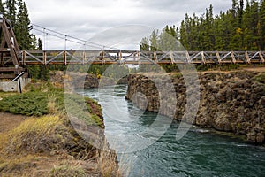 Miles Canyon Yukon Robert Lowe Bridge photo