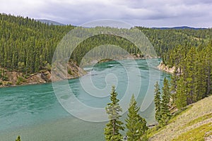 The Yukon River Heading into Miles Canyon