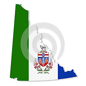 A Yukon Territory Canada Flag Map