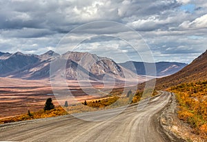 Yukon wilderness in Orange and Purple