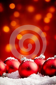 Yuletide Christmas background with copy space