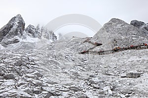 Yulong snow mountain in Tibet