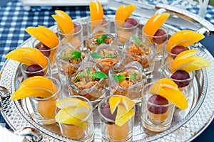 Yum canned fruit cocktail orange wedding