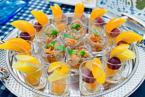 Yum canned fruit cocktail orange wedding