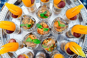 Yum canned fruit cocktail orange wedding