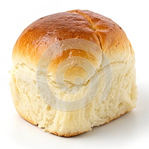 Yum dinner roll isolated on white background