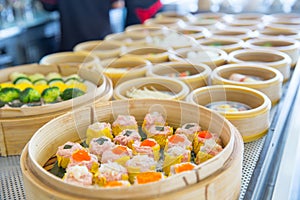 Yumcha or Dim sum, Chinese cuisine style steam food