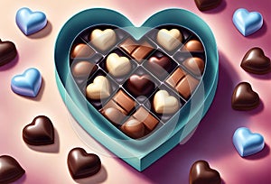Yummy Chocolates For Valentine's Day Birthday Gift Generative AI