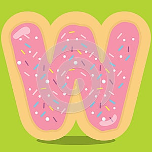 YUMMY DONUT ALPHABET W 23