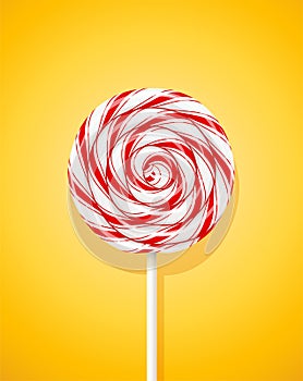 Yummy lollipop at stick holiday sweetness yellow photo