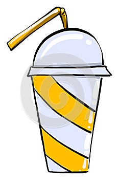 Yummy milkshake ,illustration, vector