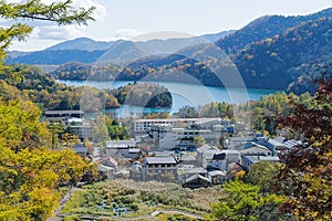 Yumoto Onsen in autumn, Nikko, Japan